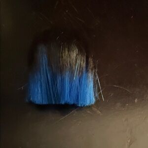 Vibrant Blue and Black Barbie doll wig